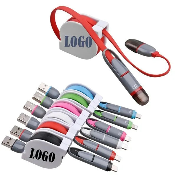 2 In 1 Retractable Charging Cable