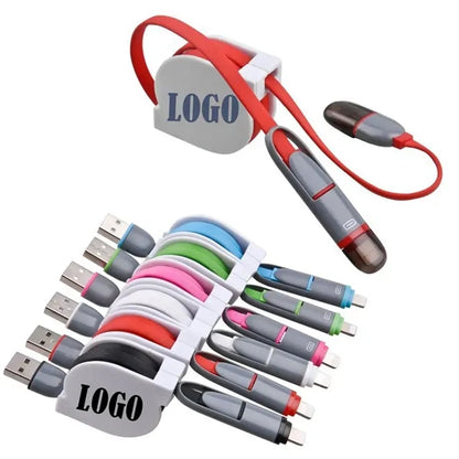 2 In 1 Retractable Charging Cable