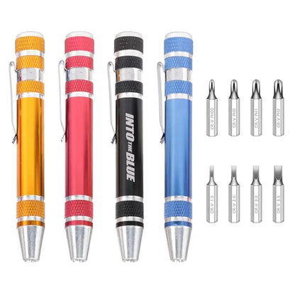 8-in-1 Multifunctional Pen Screwdriver Tool Set