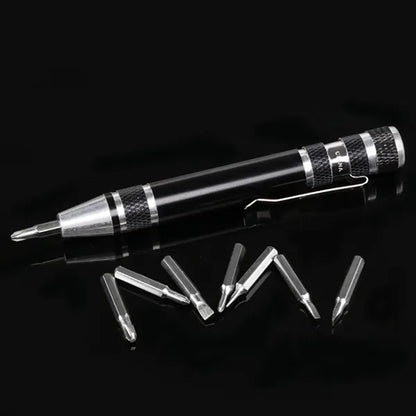 8-in-1 Multifunctional Pen Screwdriver Tool Set