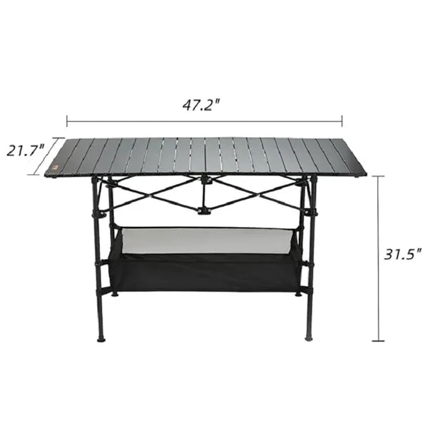Aluminum Outdoor Portable Fold Up Table