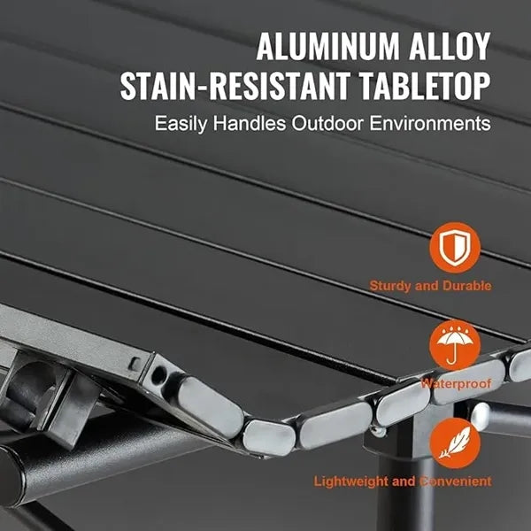 Aluminum Outdoor Portable Fold Up Table