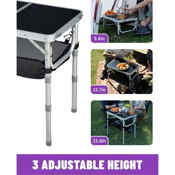 Adjustable Folding Camping Table