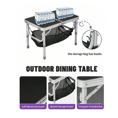 Adjustable Folding Camping Table