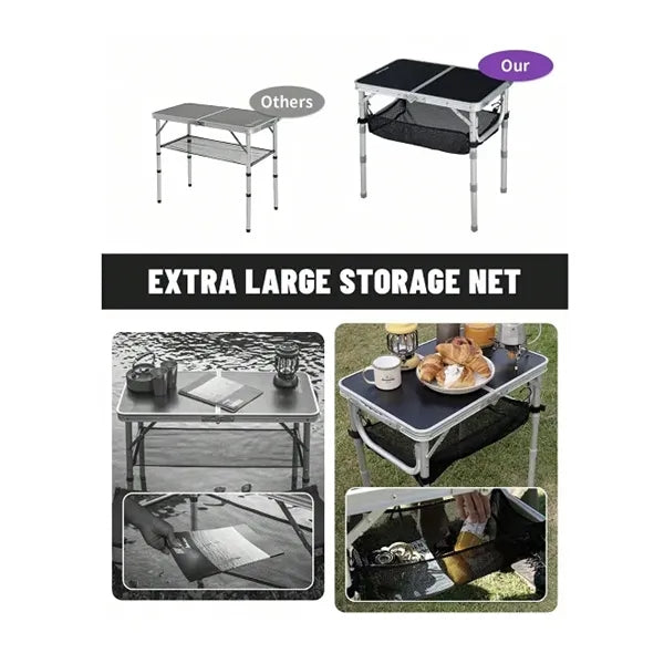 Adjustable Folding Camping Table
