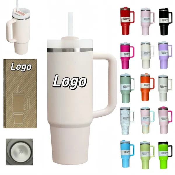 Vacuum Insulated Tumbler with Lid and Straw