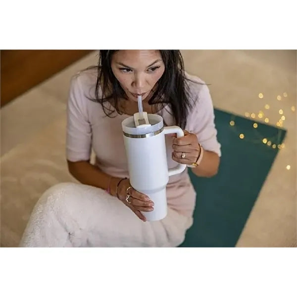 Vacuum Insulated Tumbler with Lid and Straw