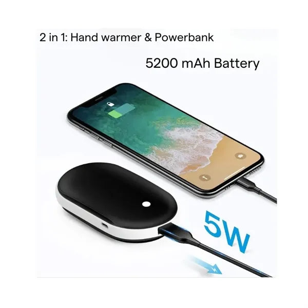 2-in-1 Hand Warmer with 5200 mAh powerbank