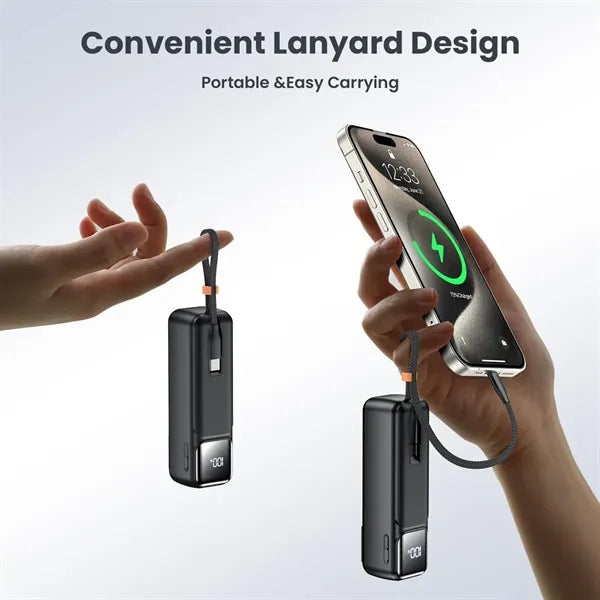 5000mAh 22.5W Portable Charger Power Bank with Foldable Wall