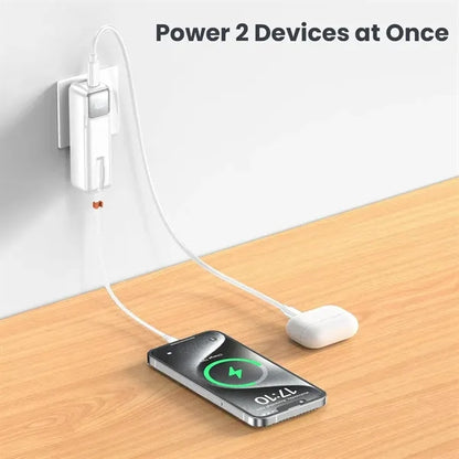 5000mAh 22.5W Portable Charger Power Bank with Foldable Wall