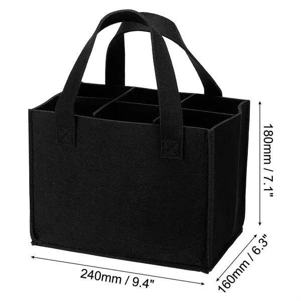 Felt Wine Bottle Tote Bag