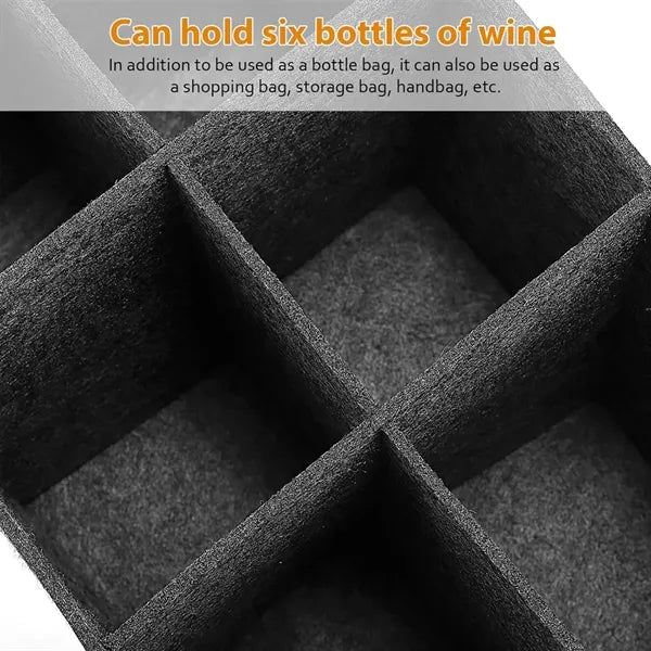 Felt Wine Bottle Tote Bag