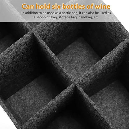Felt Wine Bottle Tote Bag