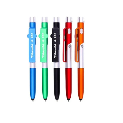 4in 1 Stylus Pen with LED Light,Ballpoint pen,Phone holder