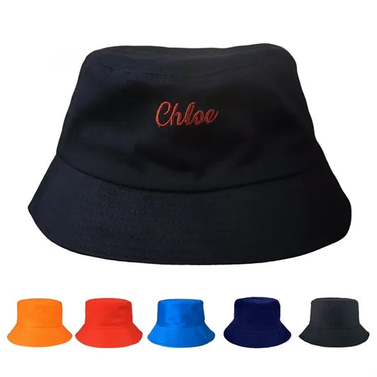 Cotton Bucket Hat-Embroidery