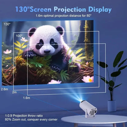 Smart 4K Projector WiFi Bluetooth