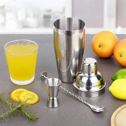 24 oz Stainless Steel Cocktail Shaker Set