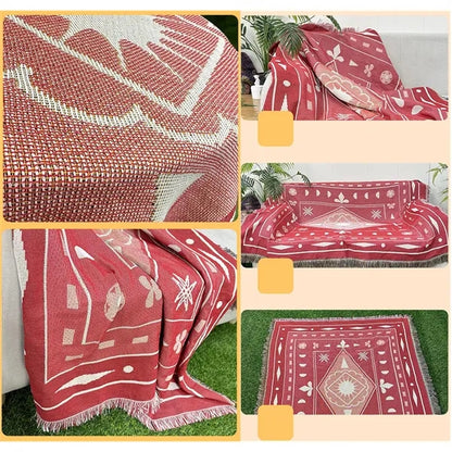 Woven Blanket with Tassels