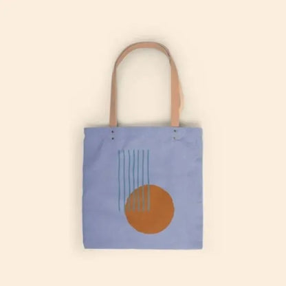 Main Squeeze Super Size- Colored Canvas with Leather Handles