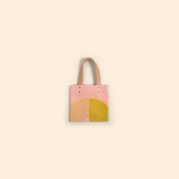 Itty Bitty - Colored Canvas with Leather Handles