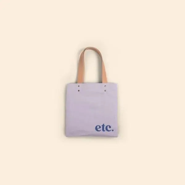 Teeny Tiny - Colored Canvas with Leather Handles