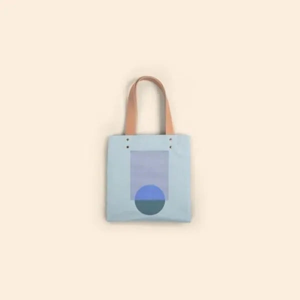 Teeny Tiny - Colored Canvas with Leather Handles