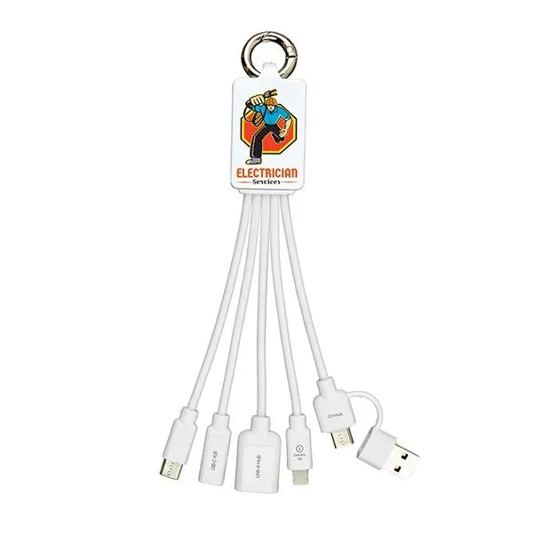 FUSION Charging Cable With 2 Port USB Hub