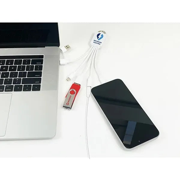 FUSION Charging Cable With 2 Port USB Hub