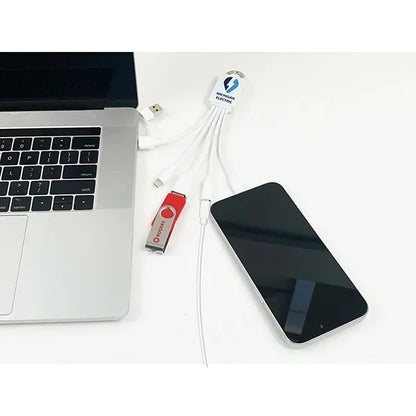 FUSION Charging Cable With 2 Port USB Hub