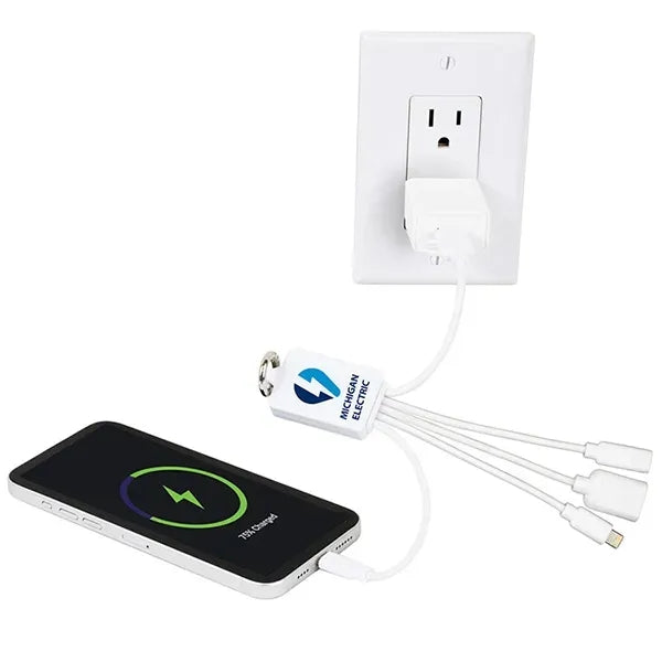 FUSION Charging Cable With 2 Port USB Hub