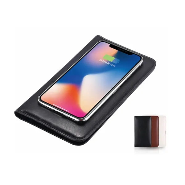 Pu Wallet Leather Flip With Wireless Charging