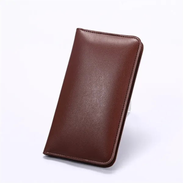 Pu Wallet Leather Flip With Wireless Charging