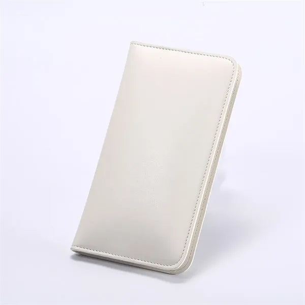 Pu Wallet Leather Flip With Wireless Charging