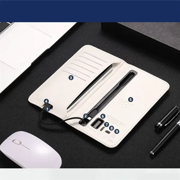 Pu Wallet Leather Flip With Wireless Charging