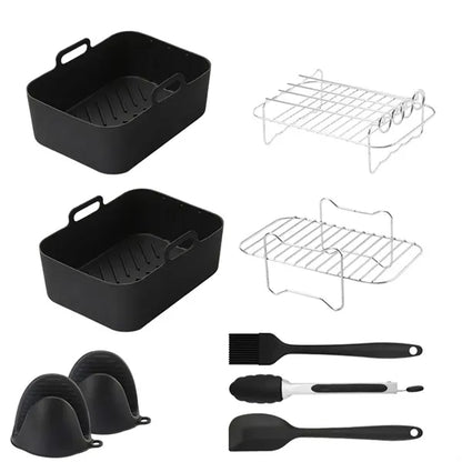 Silicone Air Fryer Accessory 9-Piece Set