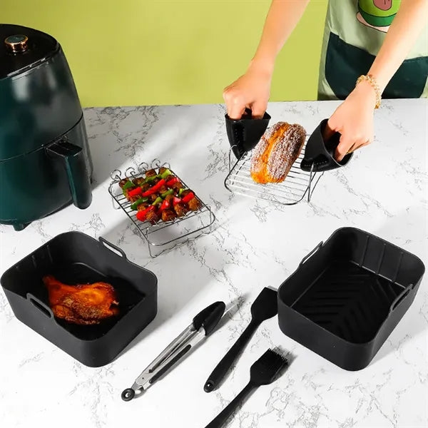 Silicone Air Fryer Accessory 9-Piece Set