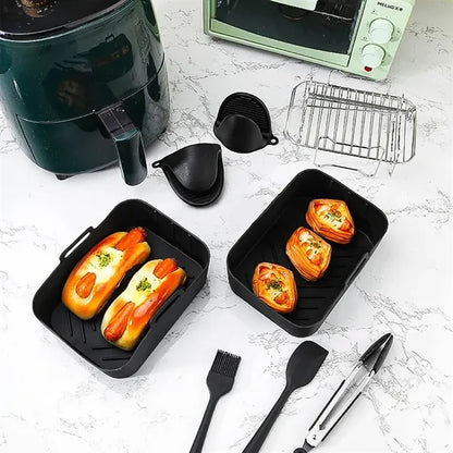 Silicone Air Fryer Accessory 9-Piece Set