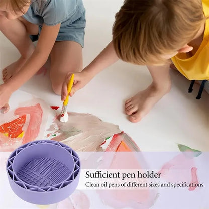 Portable Makeup Brush Cleaning Set With Storage Organizer