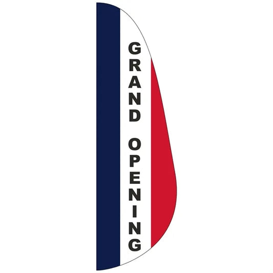 3' x 10' Message Feather Flag - Grand Opening