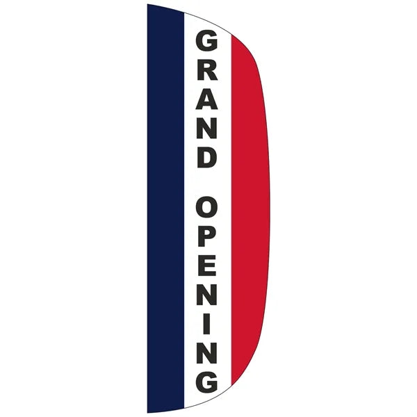 3' x 10' Message Flutter Flag - Grand Opening