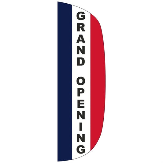 3' x 10' Message Flutter Flag - Grand Opening