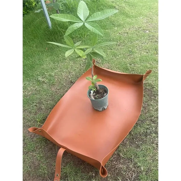 Custom Retro Leather Planting Gardening Mat