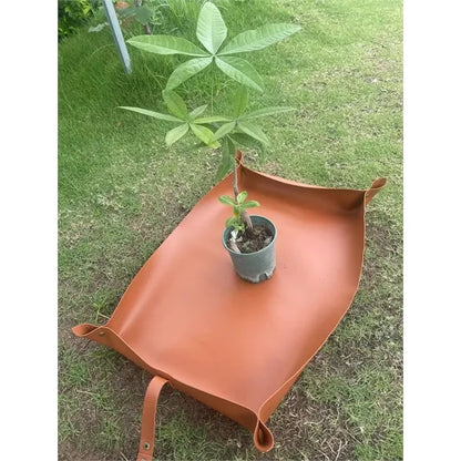 Custom Retro Leather Planting Gardening Mat
