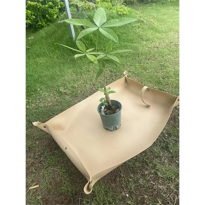 Custom Retro Leather Planting Gardening Mat