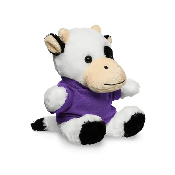 7" Plush Cow With T-Shirt