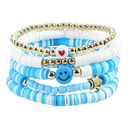 Custom Clay Color Letter Bracelet