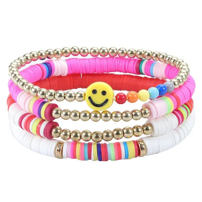 Custom Clay Color Letter Bracelet
