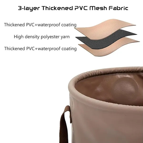 20L Outdoor Camping Handle Folding Bucket