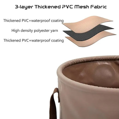 20L Outdoor Camping Handle Folding Bucket
