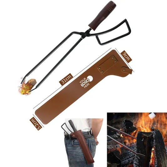 Stainless Steel Grill Tongs With Protective Sleeve